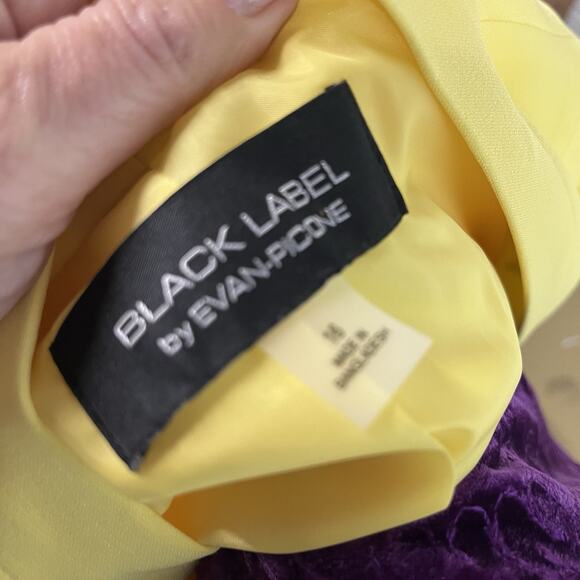 Evan Picone Black Label Women's Blazer Jacket Size 16 Canary Yellow Professional - Picture 9 of 9